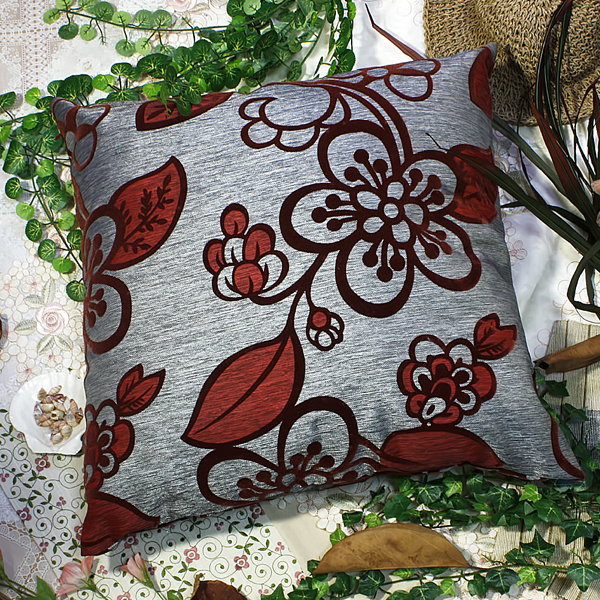 [darkred Plum Blossom] Decorative Pillow Cushion / Floor Cushion (23.6 By 23.6 Inches)