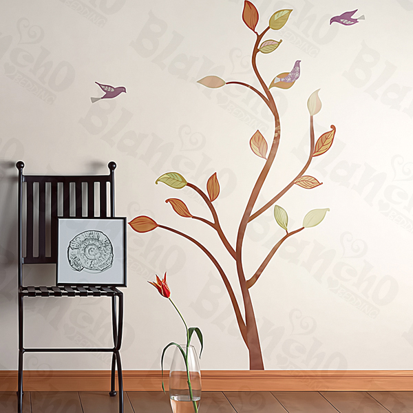 Birds & Tree - Large Wall Decals Stickers Appliques Home Decor